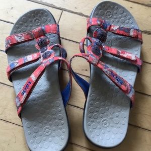 Taos Red & Blue Sandals